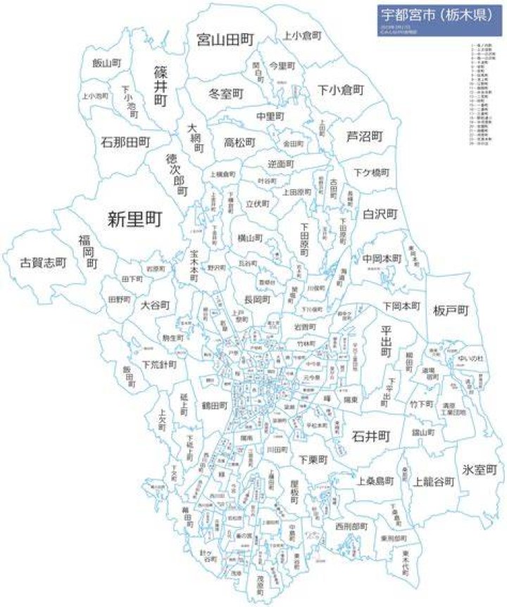 宇都宮 ミカド 付近を示す 地図 イメージ